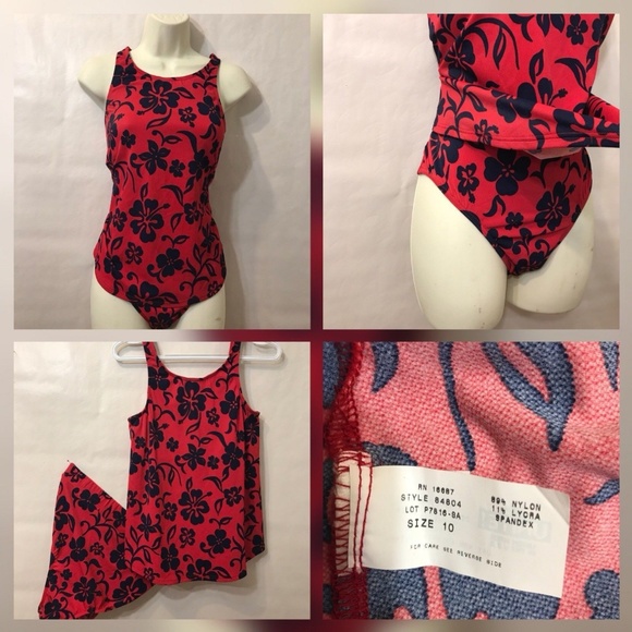 UNITED Other - UNITED WOMAN BIKINI TWO PIECE FLORAL / RED SIZE 10